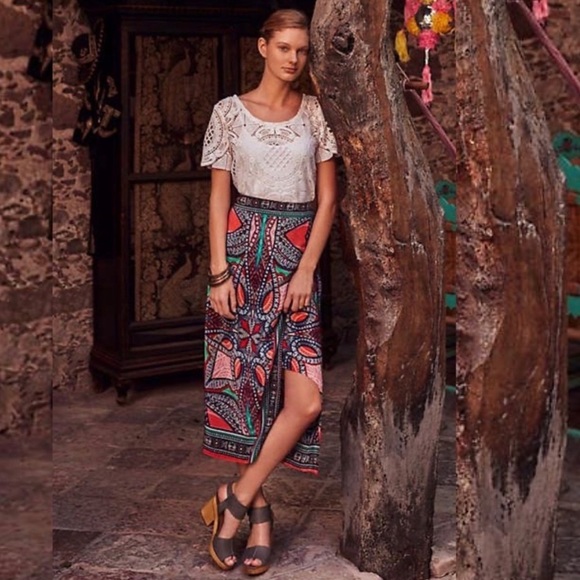 Anthropologie Maeve Geoda Skirt - Size 2 - Picture 2 of 4